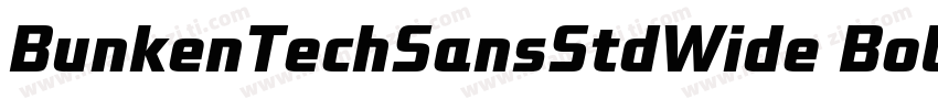 BunkenTechSansStdWide Bold字体转换
